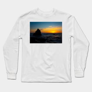 Sun Setting Into The Pacific Ocean Long Sleeve T-Shirt